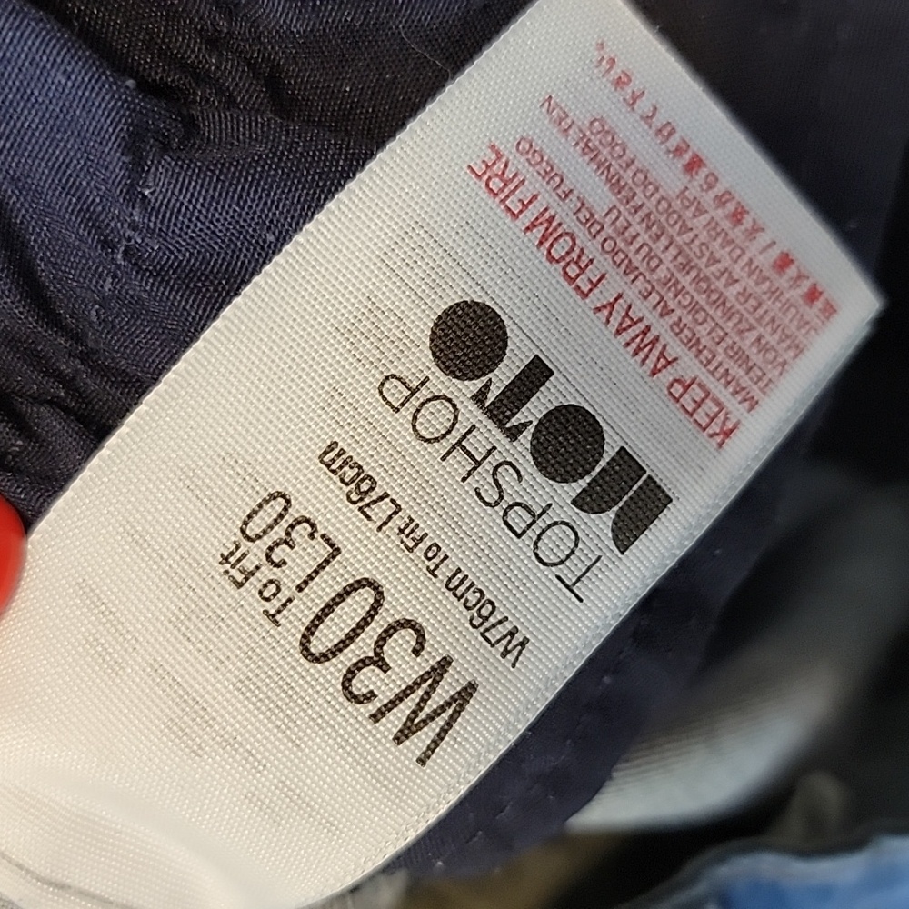 Topshop Moto Leigh Jeans Size 30 - Picture 4 of 5
